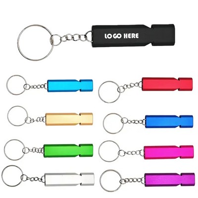 Emergency Aluminum Survival Whistle Keychain