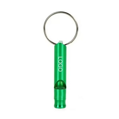 Aluminum Emergency Whistle with Key Ring