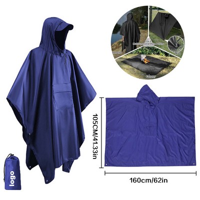 3" 1 Multifunctional Rain Poncho