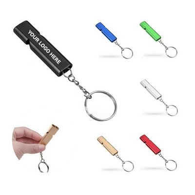 Dual-Tube Outdoor Whistle Keychain